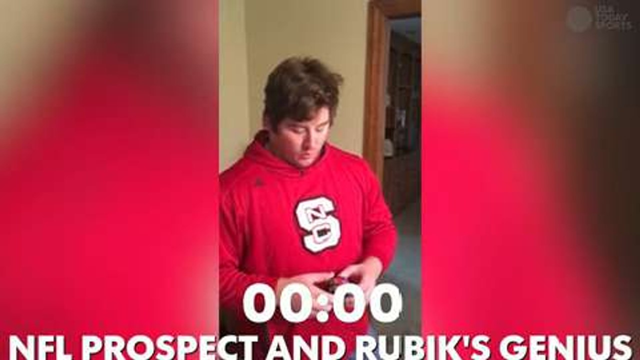 NFL prospect is also a Rubik's cube genius