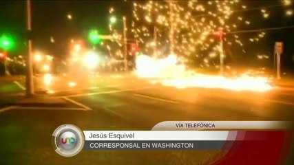 Obama llama a la paz tras enfrentamientos en Ferguson