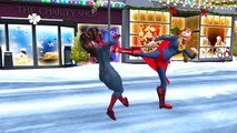 Spiderman Vs Dinosaurs Cartoons Finger Family Nursery Rhymes | Hulk Vs HulkBuster Epic Battles