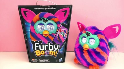 Furby Boom multicolore et rayé bois des Smoothies et danse | Démo | Français