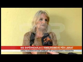 NIS SHPËRNDARJA E RIMBURSIMEVE PËR LIBRAT