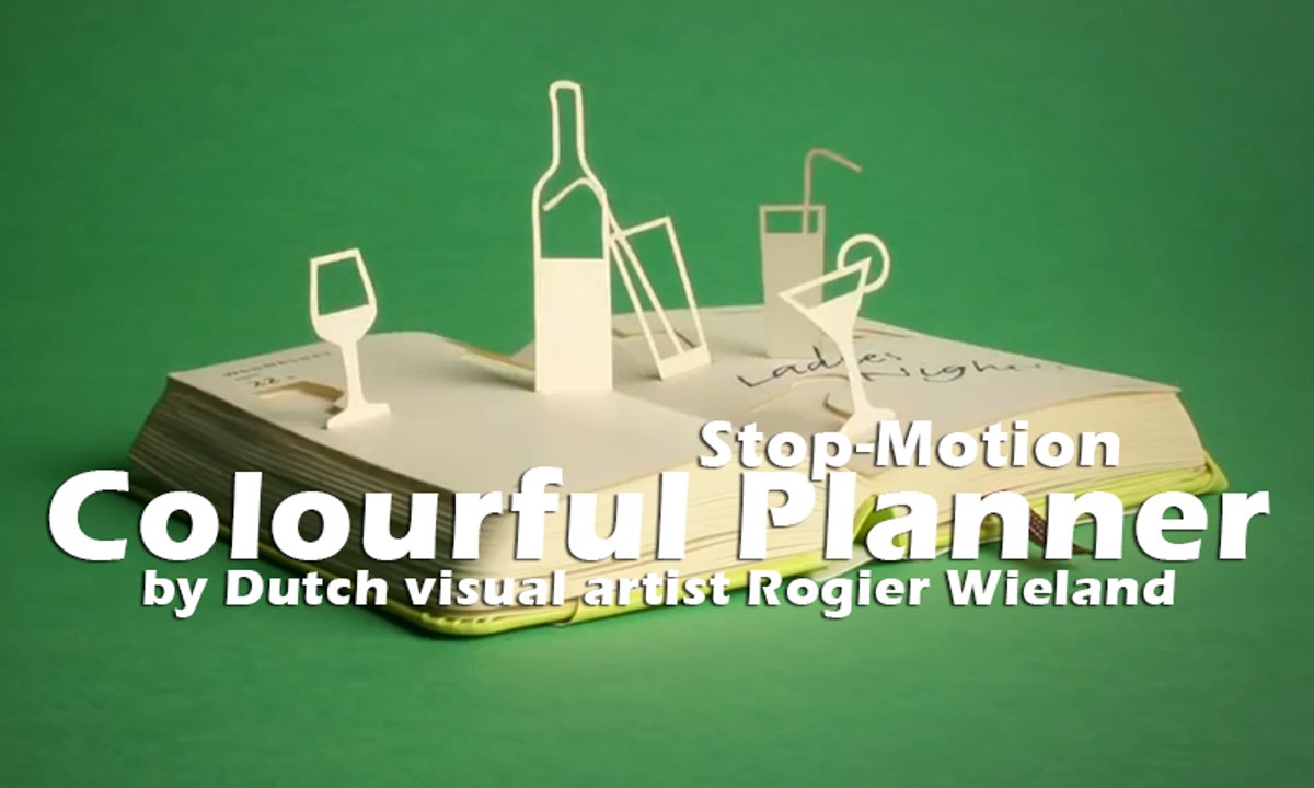 Stop-Motion Animation - Colourful Planners by Moleskine