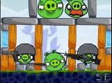 angry birds vs piggies fighting for eggs with guns and bombs