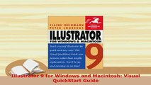 Download  Illustrator 9 for Windows and Macintosh Visual QuickStart Guide  Read Online