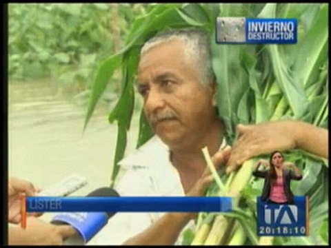 6700 hectáreas, perjudicadas por el invierno en Manabí