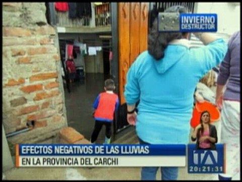 Lluvias dejan efectos negativos en el Carchi