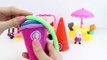 Play Doh Ice Creams Rainbow Ice Cream Peppa Pig Ice Cream Parlor Playset Playdough Toy Videos Part 4