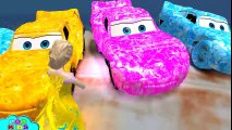 Frozen Elsa COLORS & Disney Pixar Cars Lightning McQueen EPIC PARTY Fun Movie + Nursery Rhymes Songs
