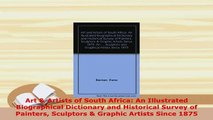 PDF  Art  Artists of South Africa An Illustrated Biographical Dictionary and Historical PDF Online