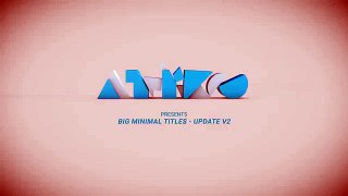 After Effects Template | Royalty Free | Big Minimal Titles