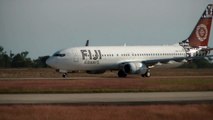 Fiji Airways taxiing at Nadi Intl airport