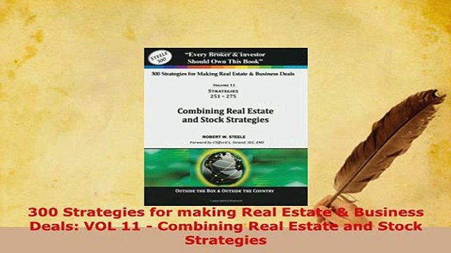 PDF 300 Strategies for making Real Estate Business Deals VOL 11 Combining Real Estate and Download Online