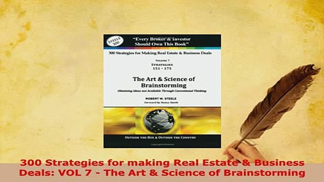 PDF 300 Strategies for making Real Estate Business Deals VOL 7 The Art Science of Read Online
