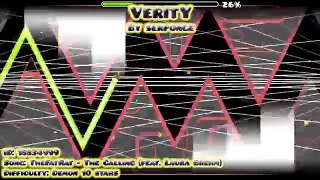 VOICE REVEAL?! | Geometry Dash | VeritY by Serponge (3 coins) | (Easy) Demon 10 stars