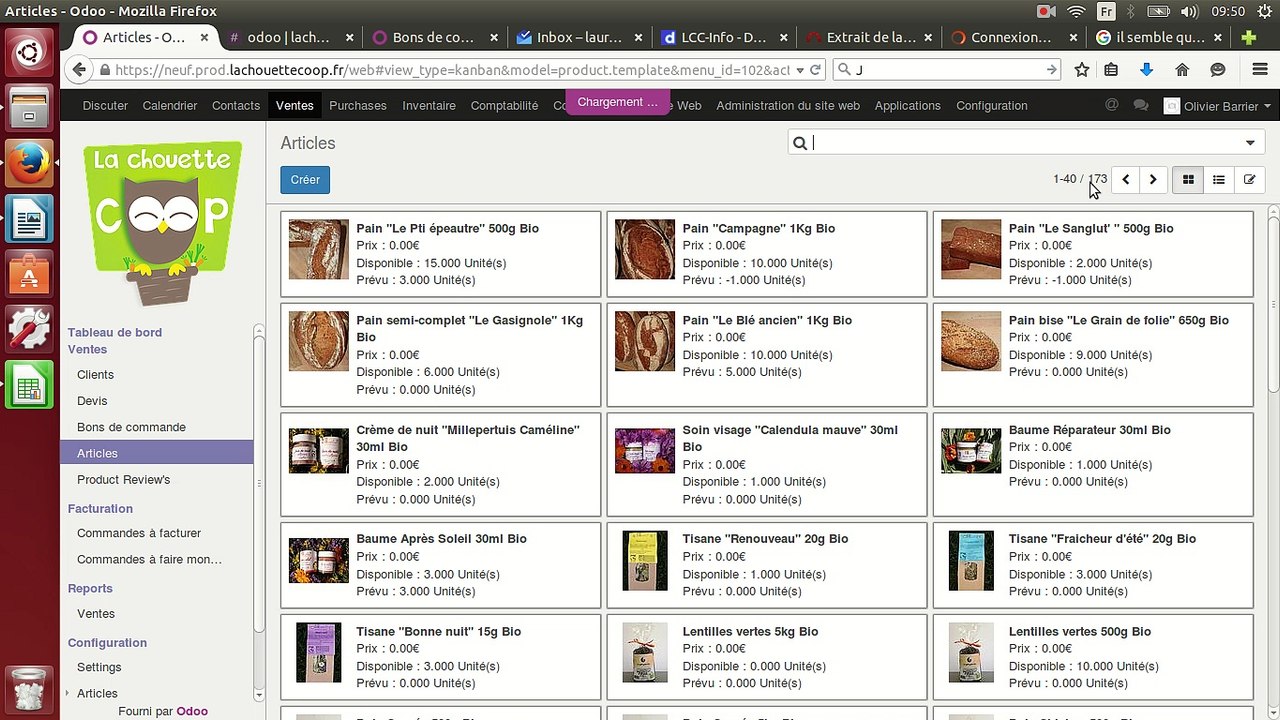 LCC - extrait de la base de données