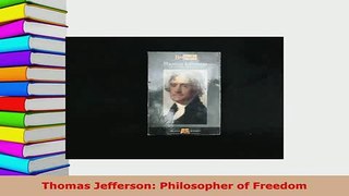 Download  Thomas Jefferson Philosopher of Freedom Download Online