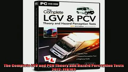 READ book  The Complete LGV and PCV Theory and Hazard Perception Tests 2012 FFB163  FREE BOOOK ONLINE
