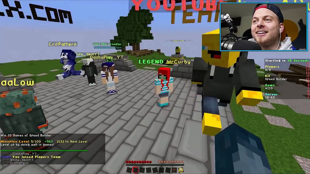 SPEED BUILDERS WIN! Minecraft Mini Game W/AshDubh!