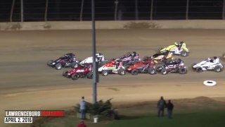 Highlights: USAC AMSOIL National Sprint Cars at Lawrenceburg Speedway - April 2, 2016