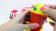 Play Doh Ice Creams Rainbow Ice Cream Peppa Pig Ice Cream Parlor Playset Playdough Toy Videos Part 7