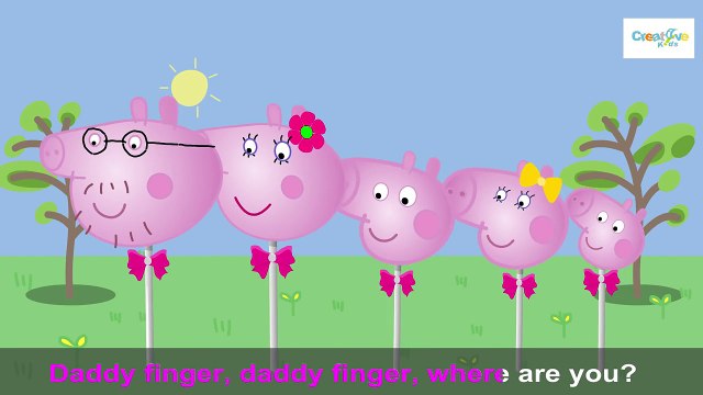 the Peppa Pig Finger Family lollipop Finger Family Peppa Pig Daddy Finger Daddy Finger Song