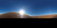 Desert dunes of the Sahara in 360°