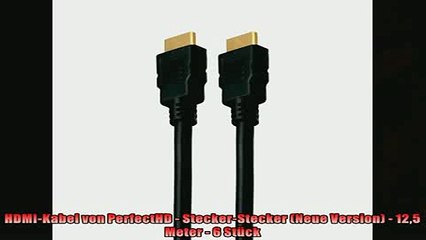 NEUES PRODUKT Zum Kaufen  HDMIKabel von PerfectHD  SteckerStecker Neue Version  125 Meter  6 Stück