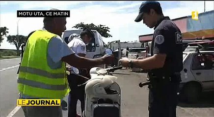 Contrôles douaniers et policiers à Motu Uta