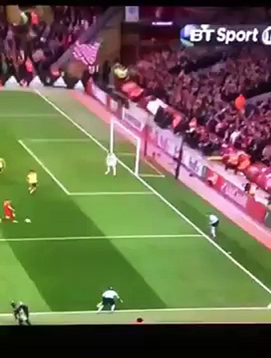 Disabled section at Anfield react to Lovren's goal