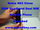 mycellbay.com- N83 Quad-Band Dual SIM  Standby Touch Screen Phone with MP3/4 Unlocked
