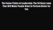[Read book] The Feiner Points of Leadership: The 50 Basic Laws That Will Make People Want to