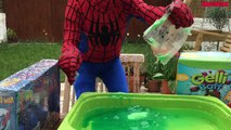 Real Life Spiderman vs Venom Superheroes Movie – DUCK SPIDERMAN + Toys + Gelli Baff Slime!