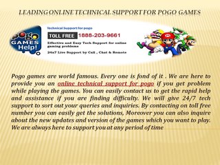 Pogo technical support