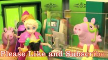 FROZEN ELSA PEPPA Pig Bank Opening Disney Frozen Princess Anna Queen Elsa Daddy Pig Mini
