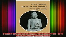 Read  Das lehrt der Buddha Inhalte wesentlicher Lehrreden  nach Themen geordnet German  Full EBook