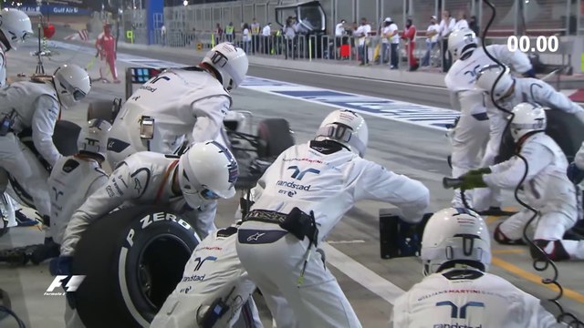 Le plein et les 4 roues en 2,3 secondes en Formule 1 au grand prix de Bahrein - Record battu