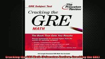 FREE PDF  Cracking the GRE Math Princeton Review Cracking the GRE  BOOK ONLINE