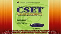 FREE PDF  The Best Teachers Test Preparation for the CSET Multiple Subjects  California Subject READ ONLINE