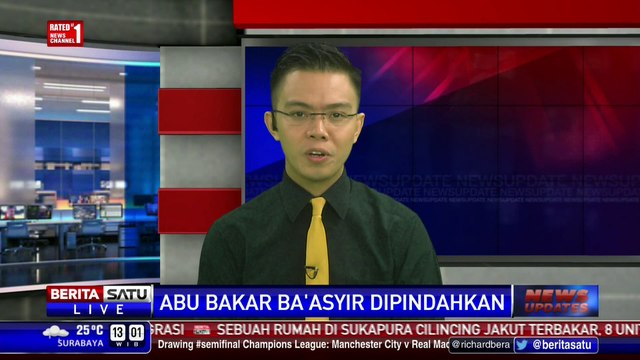 Abu Bakar Ba’asyir Dipindah ke Lapas Gunung Sindur