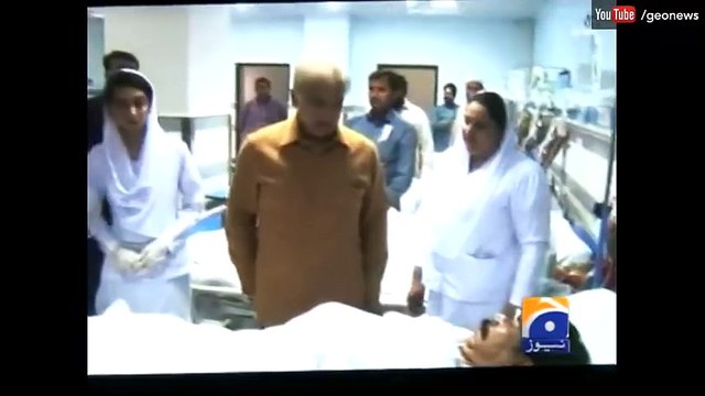 PM Nawaz visits Jinnah Hospital vows to root out terrorism 28 MArch 2016