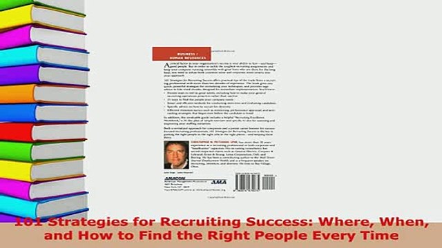 PDF 101 Strategies for Recruiting Success Where When and How to Find the Right People Every Download Full Ebook