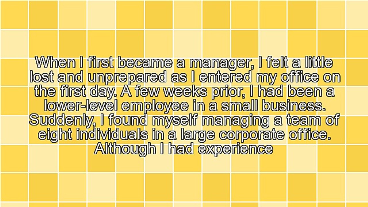 The Mindset of a Manager