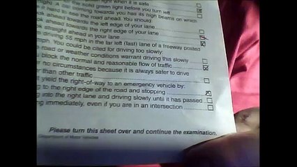 California DMV Written Test 2012