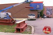 Crushed By Steel Beam Prank