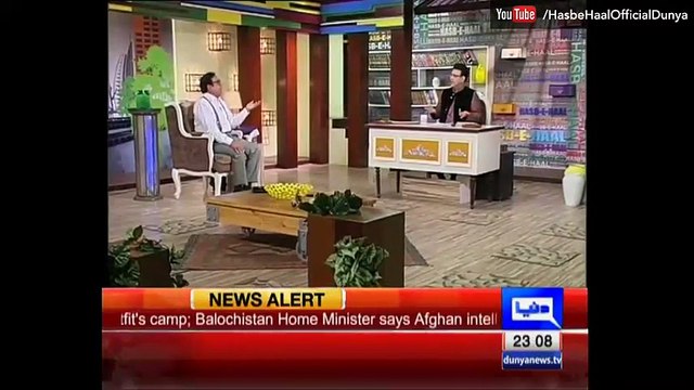 Hasb e Haal 15 April 2016 -Azizi as Rana Sanaullah - Dunya News