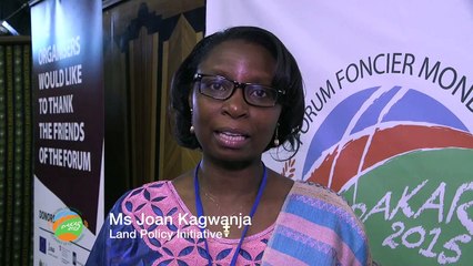 2015 Global Land Forum: Joan Kagwanja, Land Policy Initiative