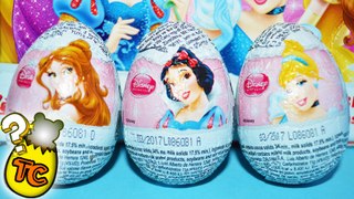 DISNEY PRINCESS KINDER SURPRISE EGGS UNBOXING TOYS FOR KIDS | Toy Collector