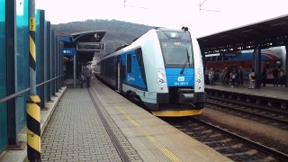 Odjezd vlaku Os 6824 (ČD 440.001) - Ústí nad Labem hl.n., 11. 4. 2013