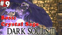 #9| Dark Souls 3 III Gameplay Walkthrough Guide | Boss Crystal Sage | PC Full HD No Commentary