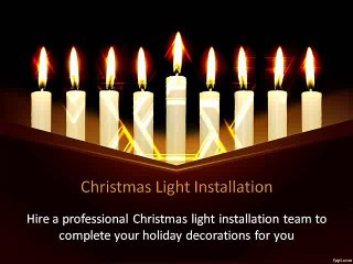 Christmas Light Installation
